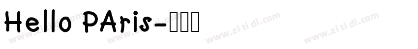 Hello PAris字体转换